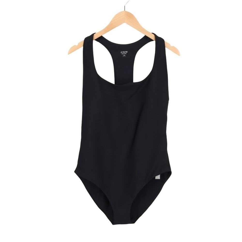 NWT J.Crew Gail One-Piece Racerback Swimsuit In Classic Sculpt Black Size 16 - Picture 3 of 9